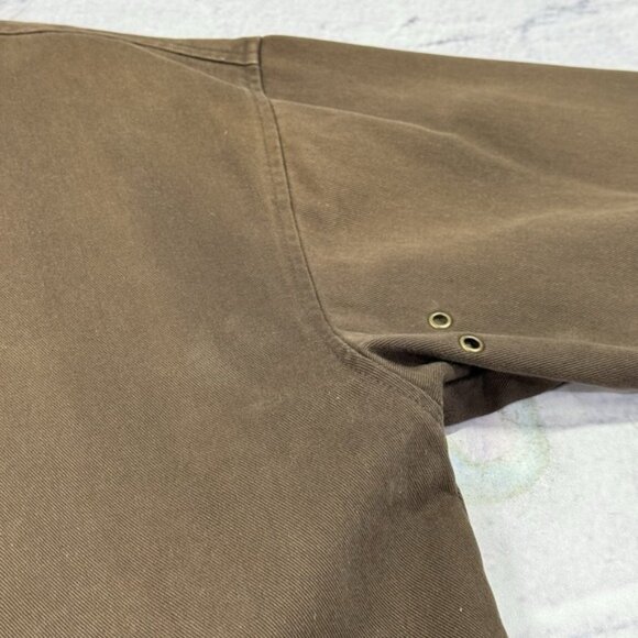 Vintage Ashton Cove Men's Barn Chore Utility Jacket Coat M Brown Plaid Lined - Picture 15 of 16